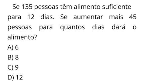 Quest O De Regra De Tr S Imperd Vel Em Prova Poucos Conseguem Resolver