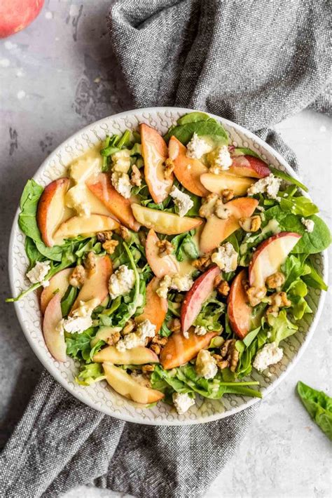 Summer Peach Salad Recipe Running On Real Food