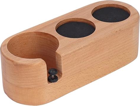 Amazon De Holz Tamperstation Kaffee Tamper Station Mm Loch Kaffee