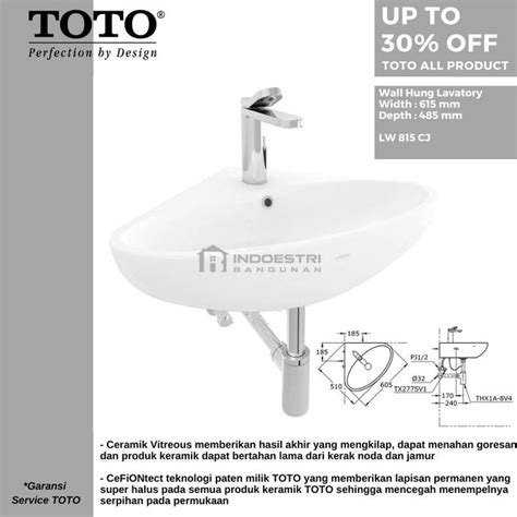 Jual Wastafel TOTO LW 815 CJ Wastafel Sudut Gantung TOTO Body Only