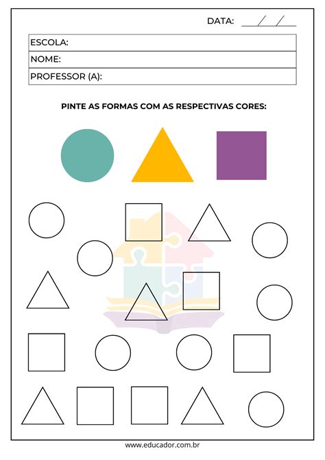 Atividade De Percepção Visual Para Imprimir