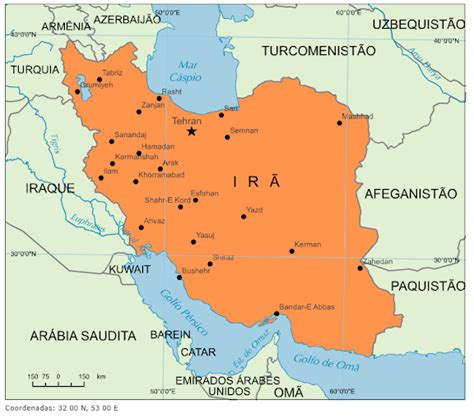 Blog de Geografia Mapa do Irã