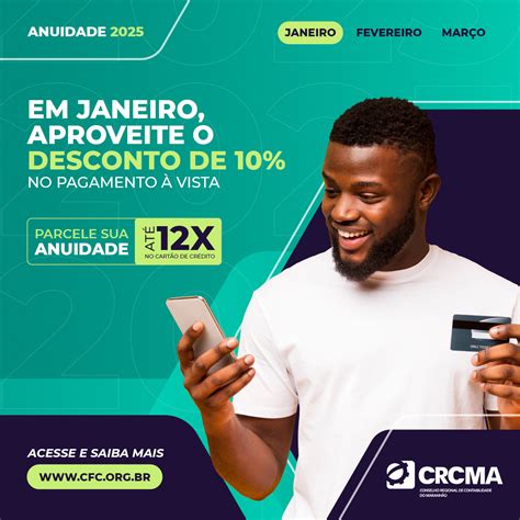 Anuidade 2025 Veja Valores E Prazos Para Pagamento CRCMA Conselho