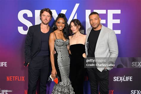 Adam Demos Margaret Odette Sarah Shahi And Cleo Anthony Attend News Photo Getty Images