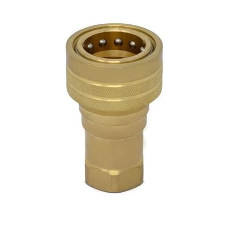 Npt Iso B Brass With Stainless Steel Valve Quick Disconnect