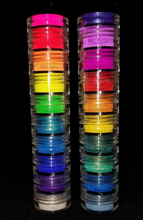 20 Myo Ultra Bright Rainbow Eyeshadow Pigment Stackable Jar Duo Set