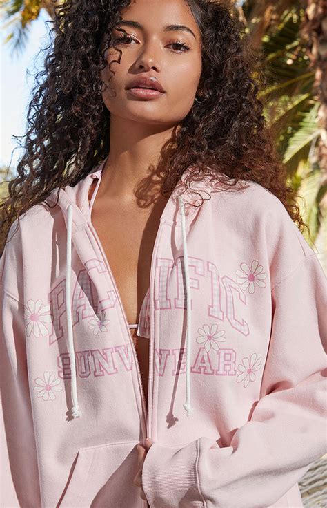 Pacsun Daisy Pacific Sunwear Full Zip Hoodie Pacsun