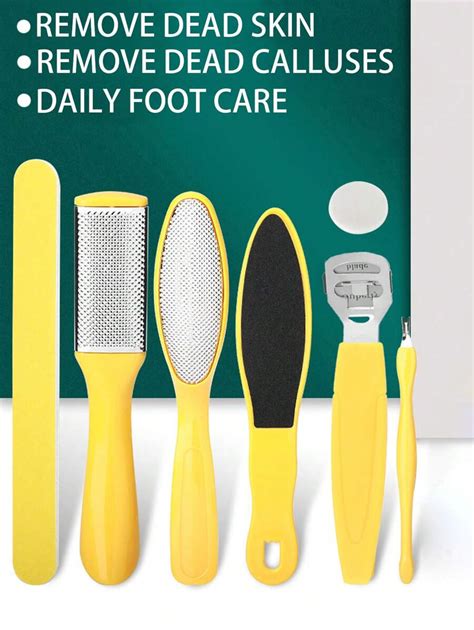 Pedicure Kits 6pcs Professional Pedicure Tools Foot Rasp Foot Dead Skin Remover For Home And Salon