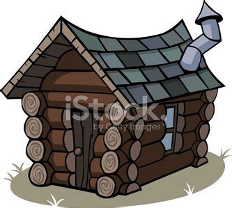 Cartoon Log Cabin Stock Vector | Royalty-Free | FreeImages