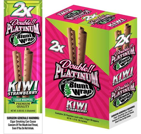 Blunt Wrap Double Platinum Strawberry Kiwi Ct Miami K Distribution