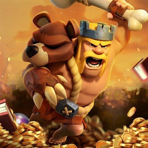 Rei Bárbaro Clash of Clans Anime Bárbaros Pintor