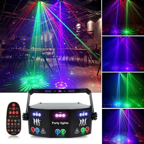 Wuzstar Professional Disco Lights For Party Eyes Rgbuv Dj Rave Stage