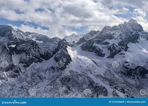 A Snowy Massif Of The Italian Alps Ponte Di Legno Italy Stock Photo