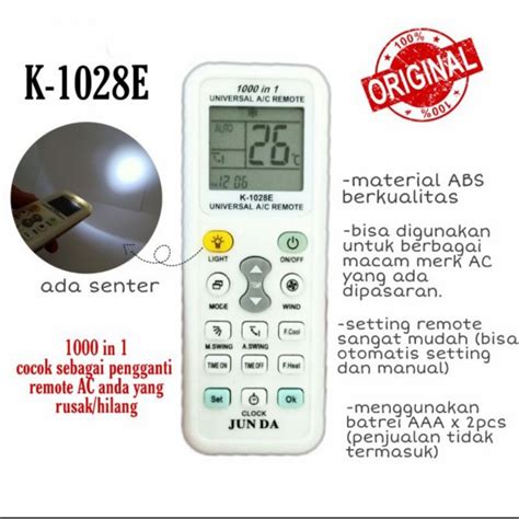 Jual Remote Ac Universal Multi Remote Ac A C Remote Shopee Indonesia