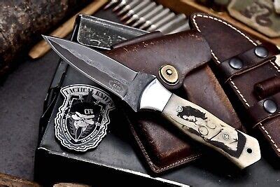 CFK Handmade Custom NUDE WOMAN ART Scrimshaw Bone Dagger Hunting Knife EBay