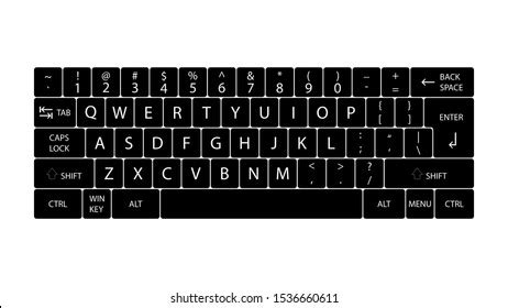 Qwerty Keyboard Layout Diagram