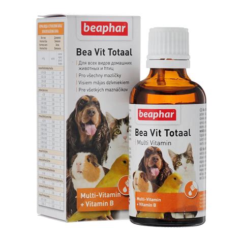 БЕАФАР Витамины во время линьки д/кошек и собак "Vit Total" 50мл ...