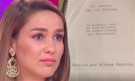 Alessa Esparza lloró al recordar a su abuelo sobreviviente de la