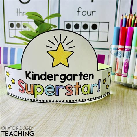 First Day Of Kindergarten Crown Freebie Katie Roltgen Teaching