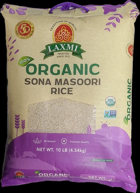 Buy Online Laxmi Organic Sona Masoori Rice Lb Kesar Grocery