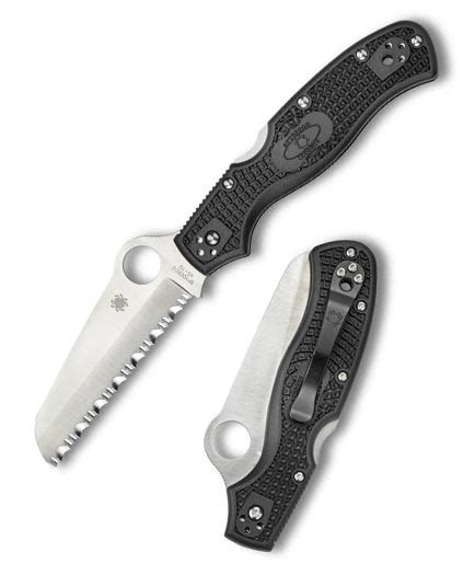 Spyderco Rescue 3rd Generation C14sbk3 Spyderco C14sbk3 Euro