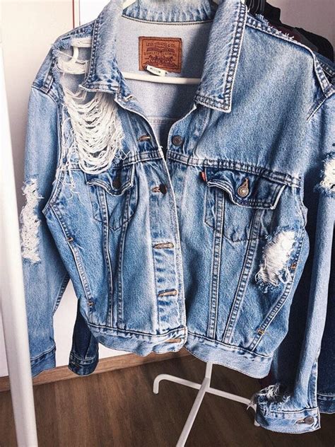 Blue Jean Ripped Jacket Shop Bellvalefarms