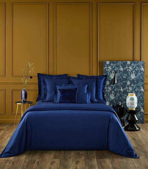 Yves Delorme Navy Triomphe King Fitted Sheet Cm X Cm Harrods Uk