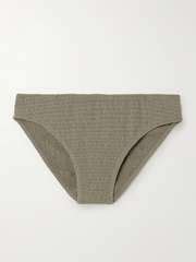 Toteme Shirred Recycled Bikini Briefs Net A Porter