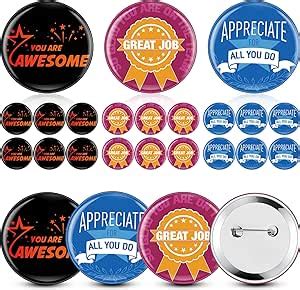 Amazon Reward Buttons Pins Employee Appreciation Gifts Bulk 2 3