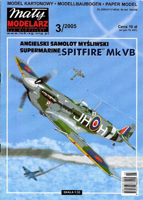 Mały Modelarz 3 2005 Spitfire MkV model 1 33 Warszawa Kup teraz na