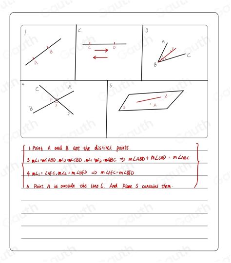 Solved Aming Task Draw The Following Postulates And Theorems Based