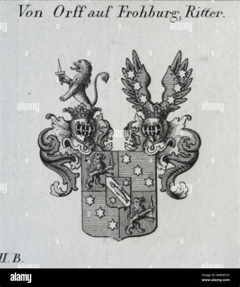 Deutsch Wappen Der Bayerischen Adelsfamilie Orff Auf Frohburg 23