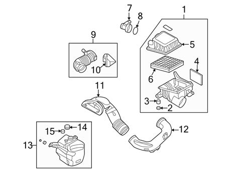 Kia Optima Engine Air Intake Hose Front Liter