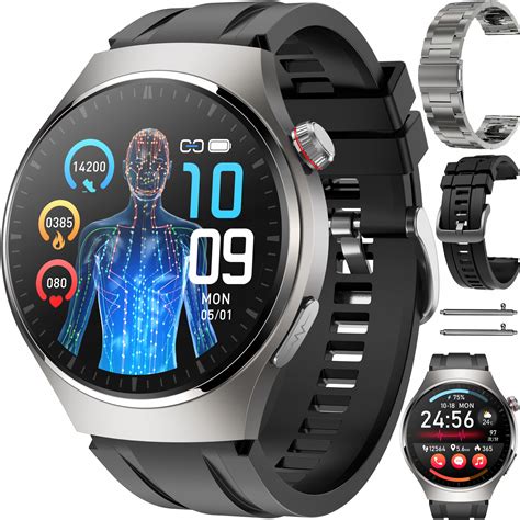 Smartwatch Zegarek Z Pomiarem Glukozy Ekg Ci Nieniomierz Hrv Sen