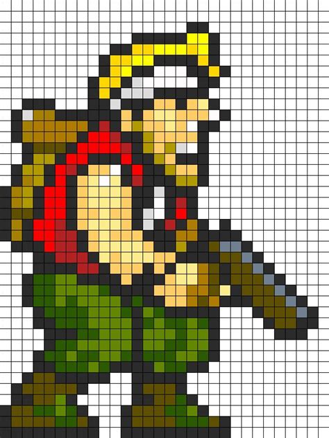 Metal Slug Marco Kandi Pattern Pixel Art Characters Pixel Art Templates