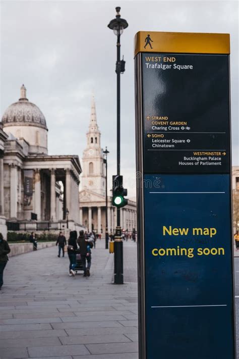 Directions And Map Board In Pall Mall East National Gallery On The