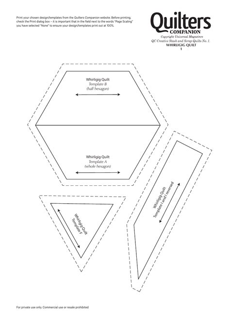 Whirligig Quilt Templates Universal Magazines Download Printable Pdf