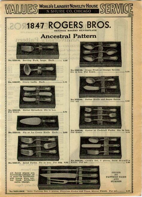 Rogers Bros 1847 Patterns