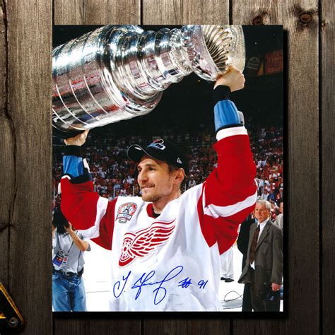 Sergei Fedorov Detroit Red Wings Stanley Cup Autographed X