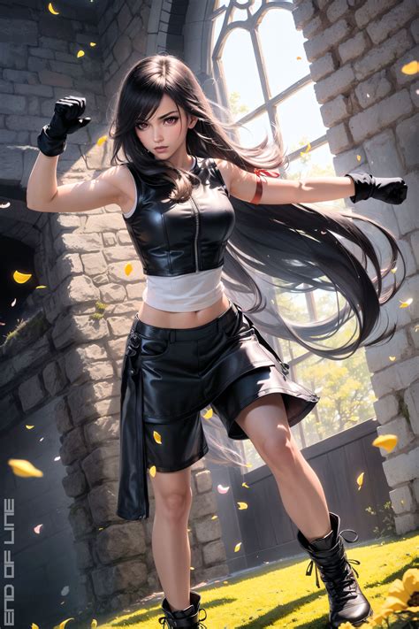 Tifa Lockhart 36: Advent Children by EndOfLineArt on DeviantArt