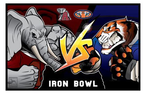 Iron Bowl, Alabama vs Auburn by GIG-Arts on DeviantArt