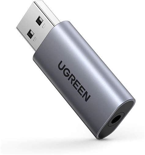 UGREEN Tarjeta De Sonido Externa USB Adaptador De Audio External Sound