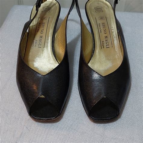 Bruno Magli Shoes Vintage Bruno Magli Kitten Heel Peep Toes Poshmark