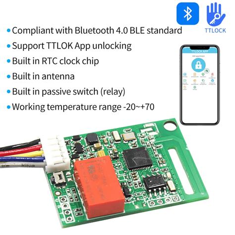 TTLOCK App Remote Elektronisches Schloss Modul Board Relaisausgang Tür