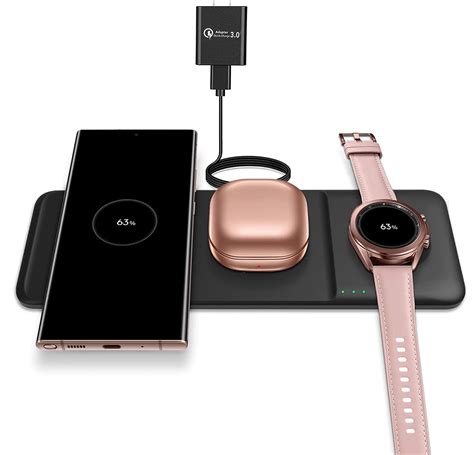 Samsung EP-P6300 trådløs oplader Trio - Sort – ITFON