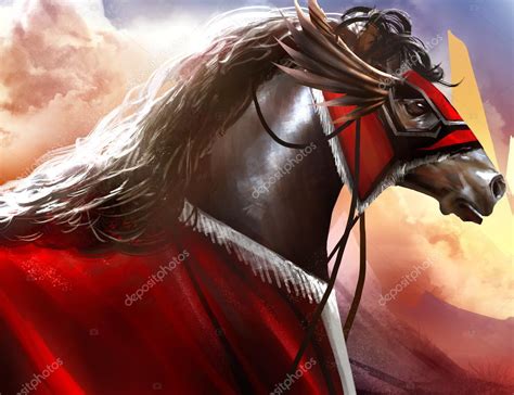 Battle horse art. Stock Photo by ©breakermaximus 70749217