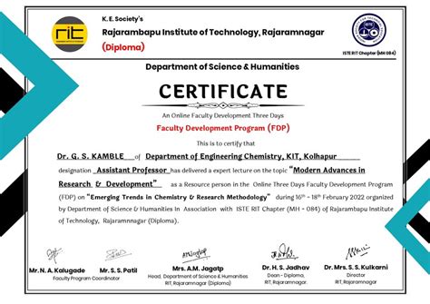 Pdf Fdp Certificate