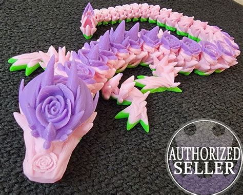 Rose Dragon By Cinderwing D Etsy