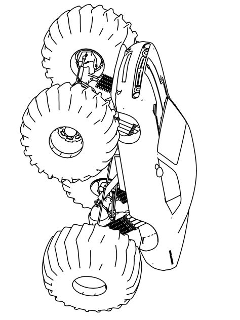 Hot Wheels Monster Truck Coloring Pages