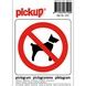 Pickup Pictogram Verboden Voor Honden 10x10 Cm Kopen Stickers Borden